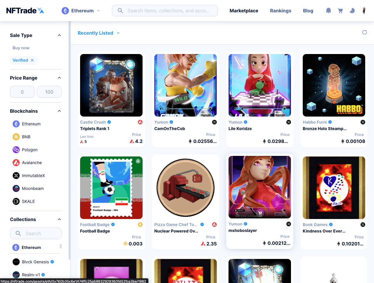 NFTrade | Marketplace | Create, Buy, Sell, Swap and Farm NFTs